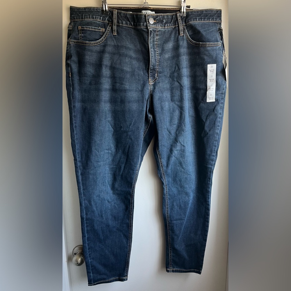 NWT Ava & Viv High Rise Skinny Dark Wash Jeans